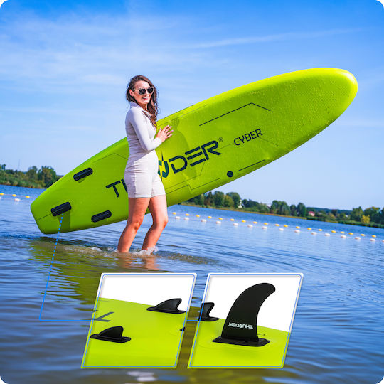 Thunder Inflatable SUP Board 320cm Inflatable SUP Board with Length 3.2m Green