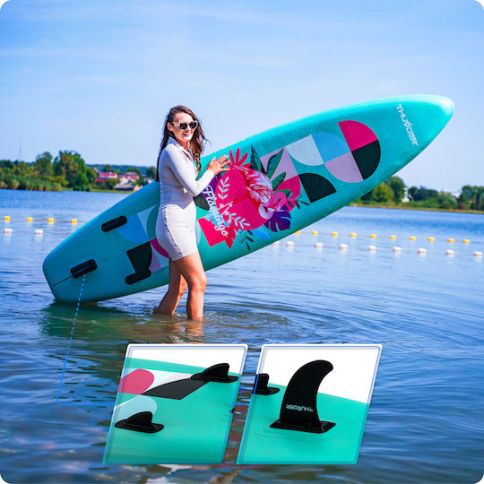 Thunder Inflatable SUP Board 320cm Inflatable SUP Board with Length 3.2m Green