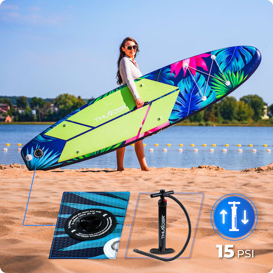 Thunder Inflatable SUP Board 320cm Inflatable SUP Board with Length 3.2m Blue