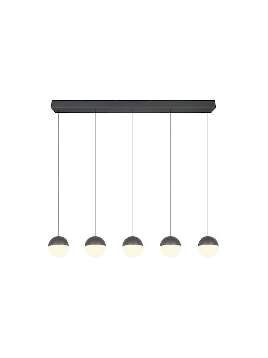 Trio Lighting Senta Κρεμαστό Φωτιστικό Γκρι