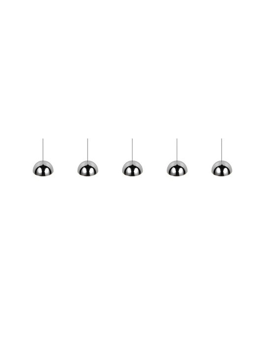 Trio Lighting Senta Deckenleuchte Silber