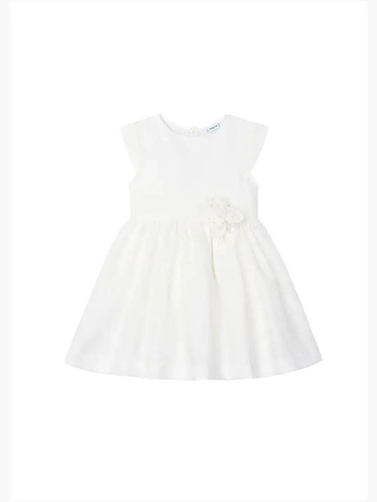 Children's Dress Sleeveless Tulle Ecru