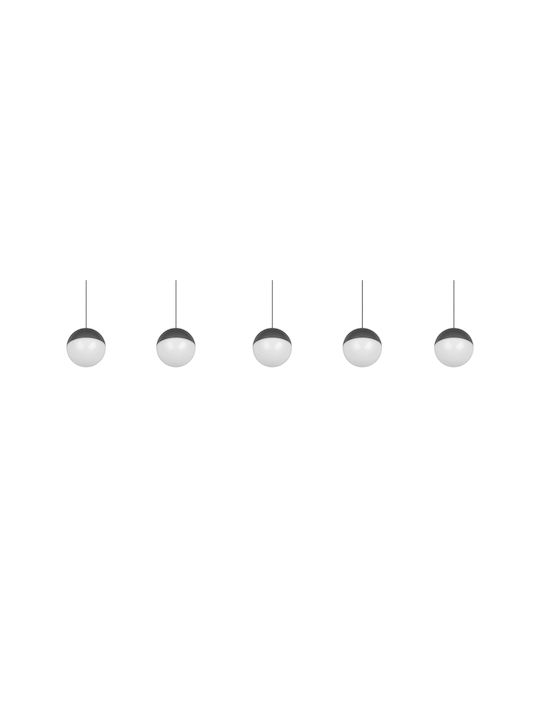 Trio Lighting Senta Κρεμαστό Φωτιστικό Γκρι