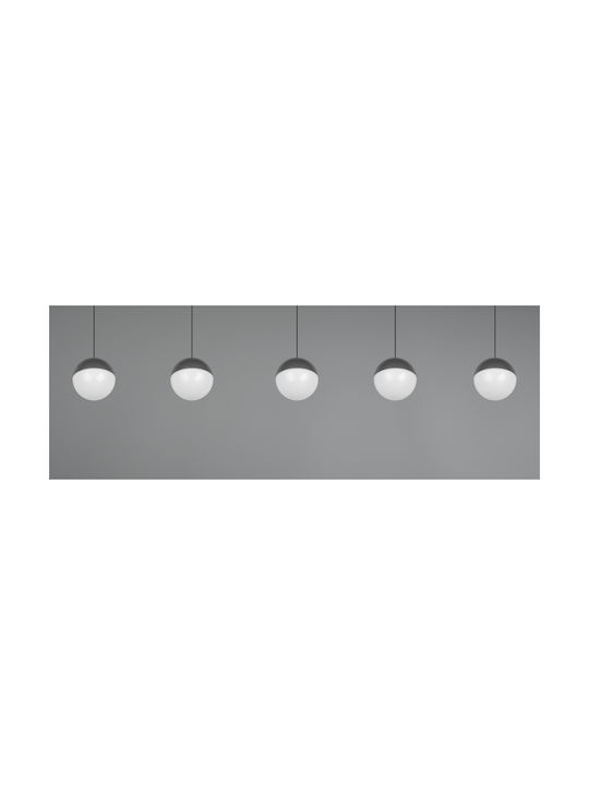 Trio Lighting Senta Κρεμαστό Φωτιστικό Γκρι