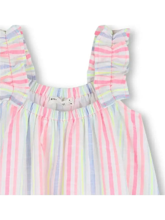 Girls Dress Striped White