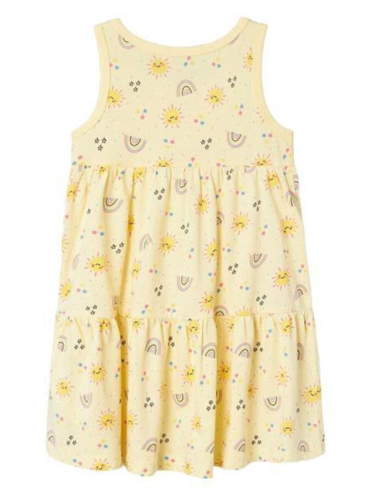 Children's Dress Sleeveless Double Cream Suns