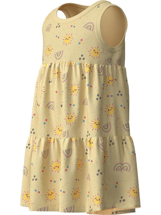 Children's Dress Sleeveless Double Cream Suns