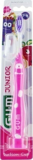 GUM 902 Junior Monster Children's Toothbrush for 6+ Years Pink-Purple