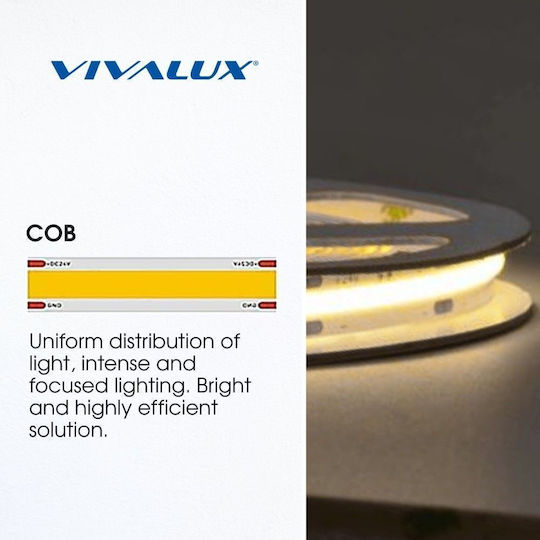 Vivalux LED Strip 24V Natural White Light 5m COB Type