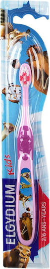 Elgydium Junior Ice Age Βρεφική Οδοντόβουρτσα για 2+ Χρονών Pink