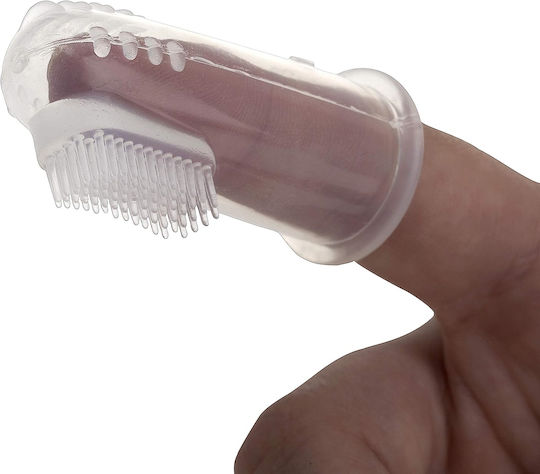 Nuby Βρεφική Οδοντόβουρτσα Δακτύλου για 0m+ Transparent