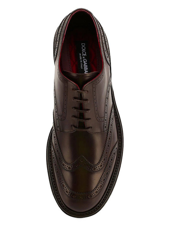 Leder Herren Oxfords Braun