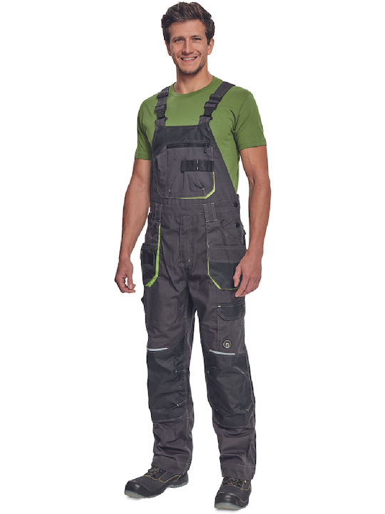 Cerva Work Coverall with Dungarees Gray
