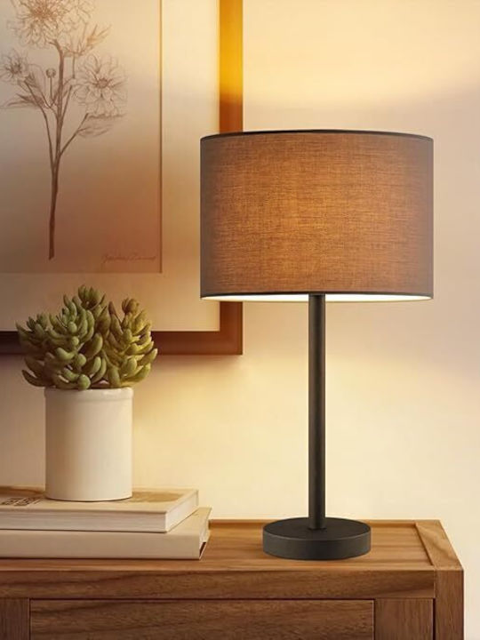 Bling Moderner Lampenschirm 35 Anthrazit Stofflampenschirm Stoff E27 Steh- und Tischlampe