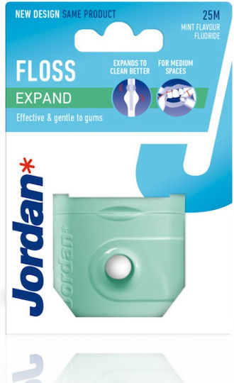 Jordan Waxed Dental Floss With Mint Flavor 25m