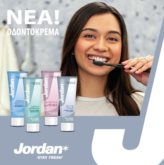 Jordan Stay Fresh Οδοντόκρεμα για Ευαίσθητα Δόντια & Πλάκα 75ml