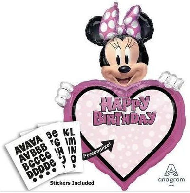 Μπαλόνι Γενεθλίων Minnie Jumbo 76εκ.