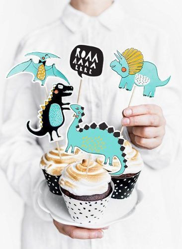 Dinosaur Sweets Decoration for Party 5 Pieces