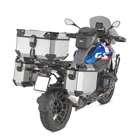 Givi Trekker Outback Monokey Motorrad-Seitenkoffer Links Aluminium 37lt in Schwarz Farbe