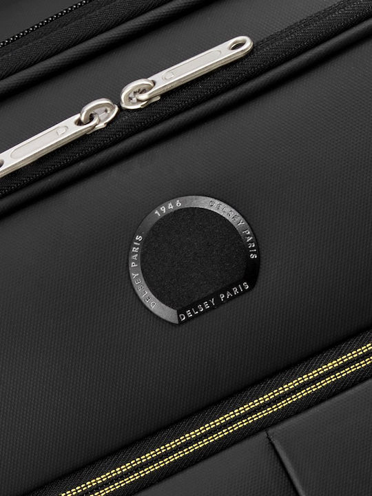 Delsey Dita Βαλίτσα Ταξιδίου Καμπίνας Υφασμάτινη Black με 4 Ρόδες Ύψους 55εκ.