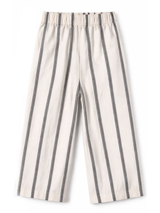 Pantaloni din Material Textil pentru Copii alb