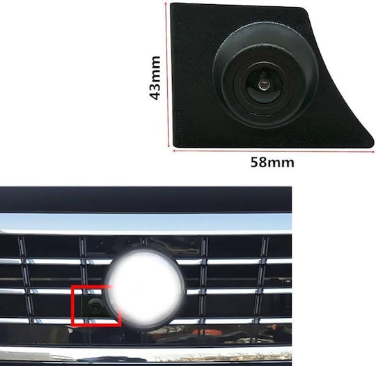 Digital IQ Cameră Qs8244 AHD-NTSC Cameră Față VW Passat Mod 2016-2023