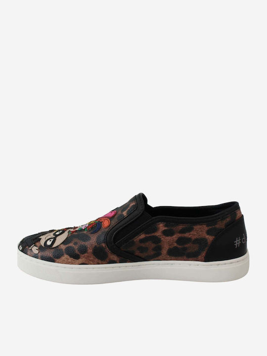 Dolce & Gabbana Damen Slip-Ons Braune
