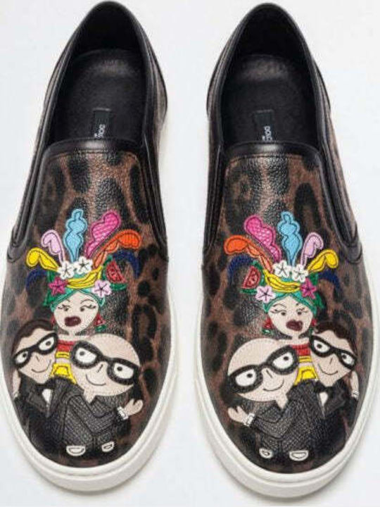 Дамски Slip-On Кожени Кафяви