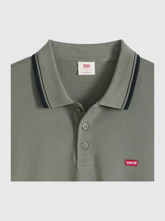 Levi Polo Μπλούζα Κοντομάνικη Xακι