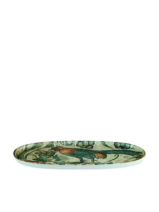 Bonna Mesopotamia Platou De Servire Oval Din Porțelan Multicolor 30x15cm