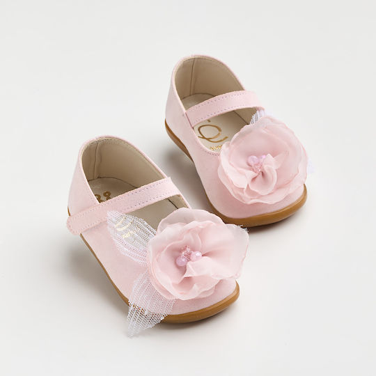 Ever Kid Pink Baptism Leather Pumps