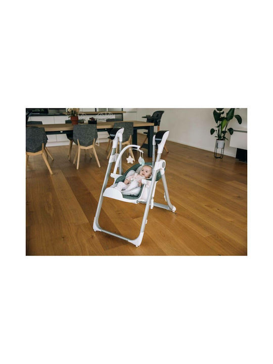 FreeOn Oli Deluxe Foldable Baby Highchair 2 in 1 Green