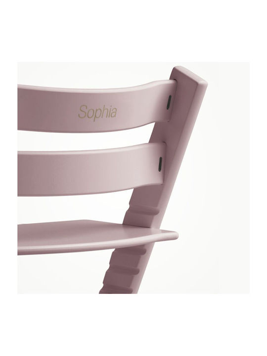 Stokke Tripp Trapp Baby Highchair With Adjustable Height Heather Mauve