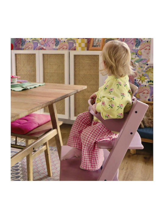 Stokke Tripp Trapp Baby Highchair With Adjustable Height Heather Mauve