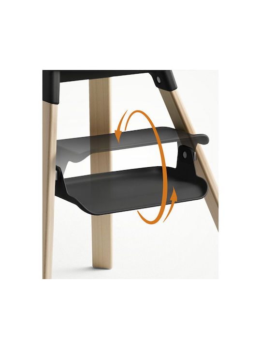 Stokke Clikk Baby Highchair Black Natural