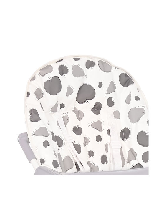 Lorelli Marcel Foldable Baby Highchair with Adjustable Height Grey Parrots