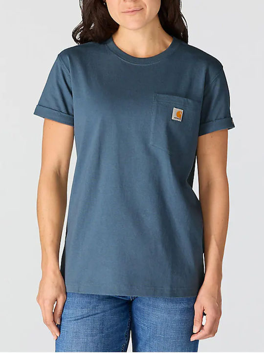 Bluza Damă Crop Tricou Albastră
