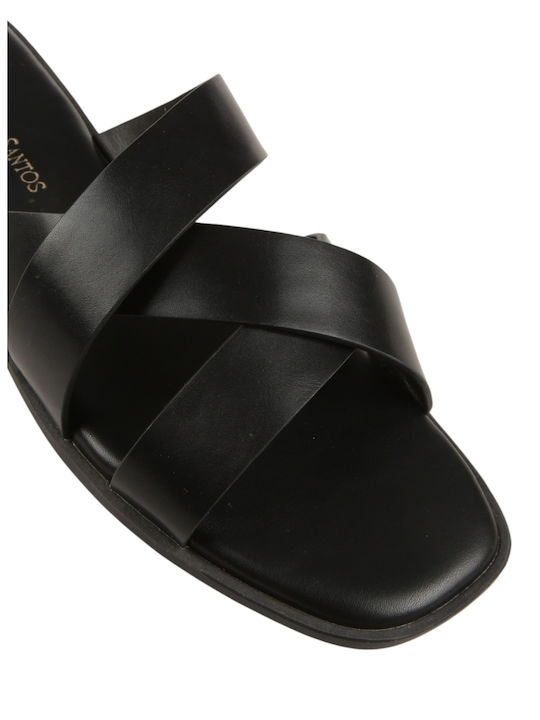 Damen Flache Sandalen Schwarz