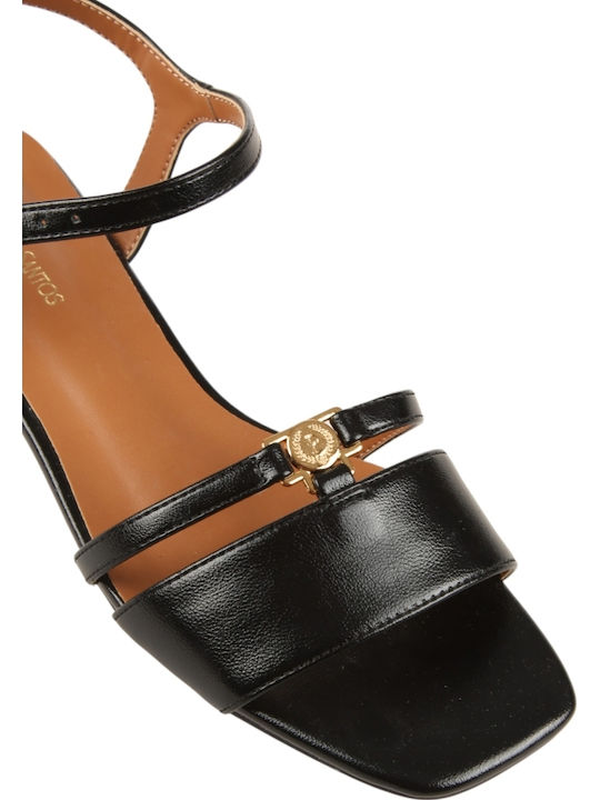 Women's Black Flat Sandals