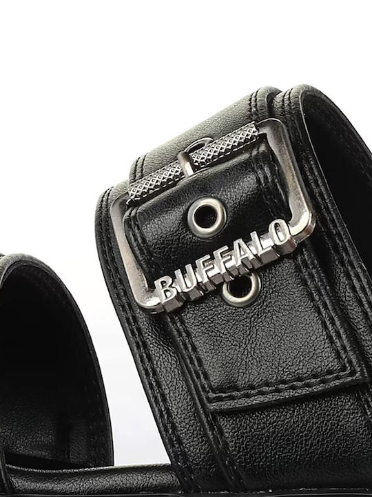 Damen Flache Sandalen Schwarz