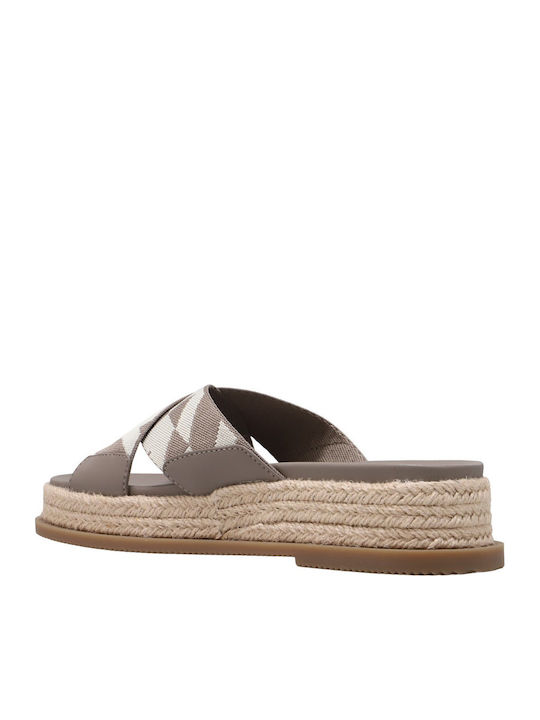 Women's Grey Flat Sandals