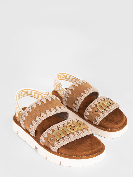 Bio Women's Flat Sandals Tabac Brown