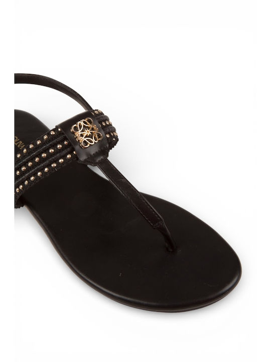 Women's Black Flat Sandals