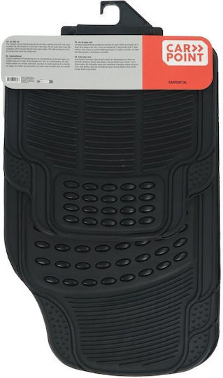 Carpoint Set Rubber Car Mats 4 Pieces Front 70x42cm Back 42x40cm 0314417
