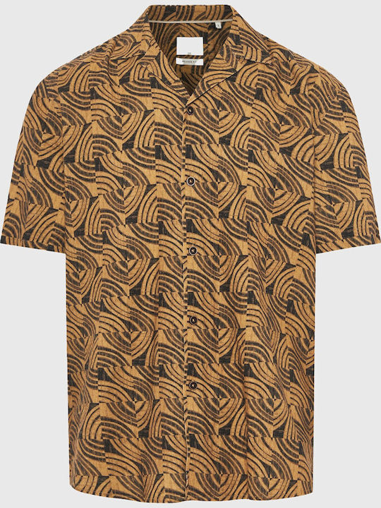 Short Sleeve Linen Shirt Capuccino