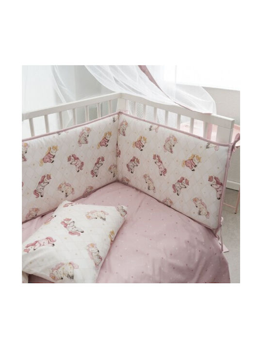 Vesta Home Σετ Βρεφικά Σεντόνια Κούνιας Βαμβακερά Λευκά 120x165εκ. 3τμχ