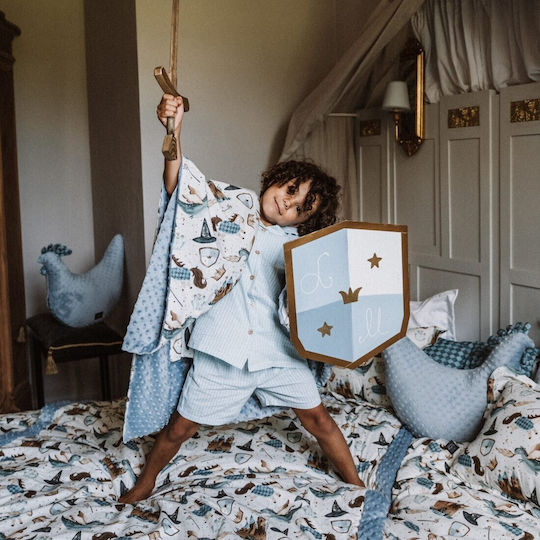La Millou Κουβέρτα Κούνιας Prince Μπλε 110x140εκ.