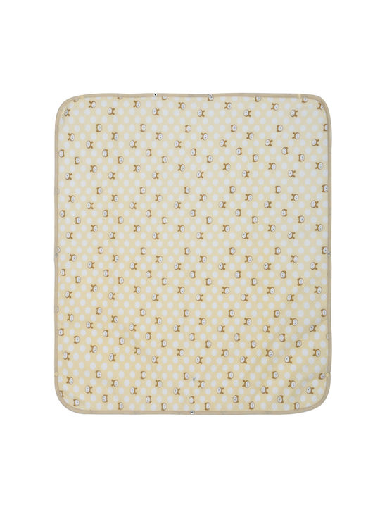 Das Home Nursery Swaddling Cotton Beige Blanket 90x80cm
