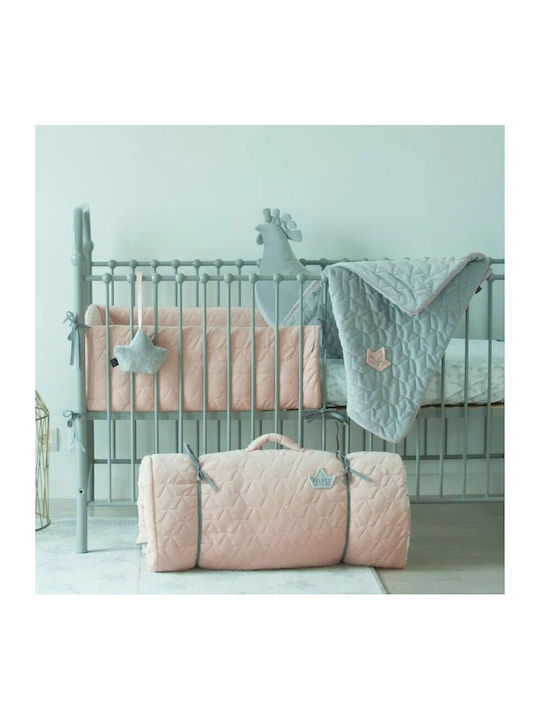La Millou Velvet Nursery Swaddling Blanket Green 110x140cm