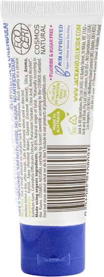 Jack n' Jill Baby Toothpaste for 6m+ with Bubblegum Flavor Fluoride-Free 50gr